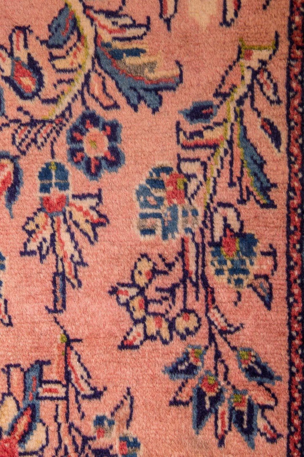 Tapis de couloir Tapis persan - Classique - 205 x 76 cm - rose