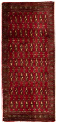 Tapis Turkaman - 130 x 60 cm - rouge