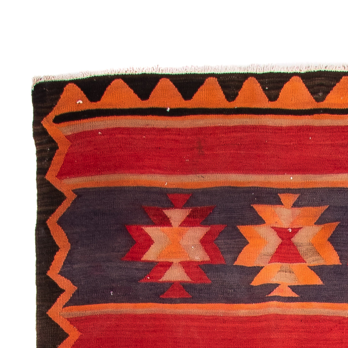 Tapis de couloir Tapis Kelim - Vieux - 325 x 150 cm - multicolore