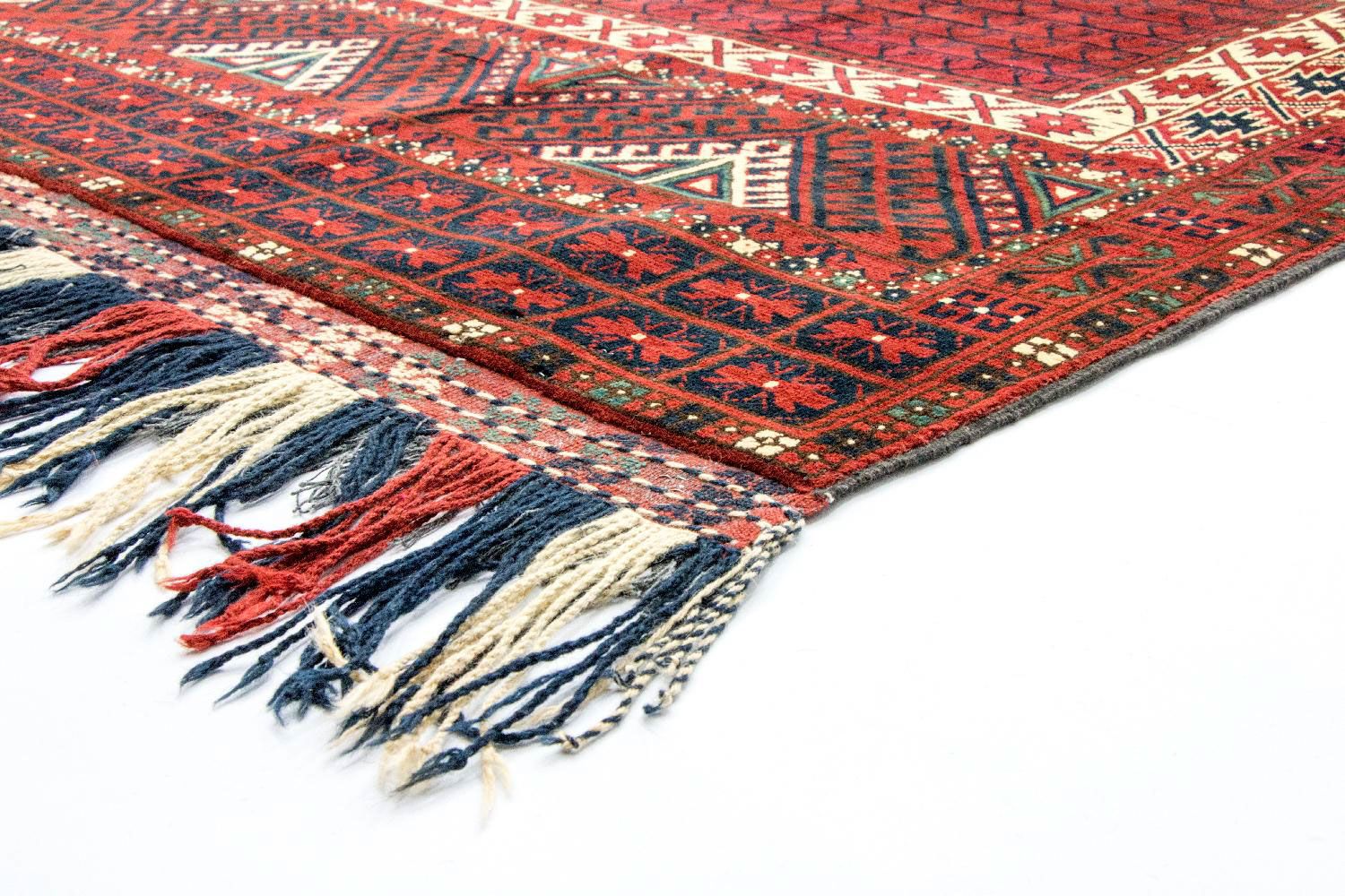 Tapis afghan - Hatschlu - 293 x 203 cm - rouge