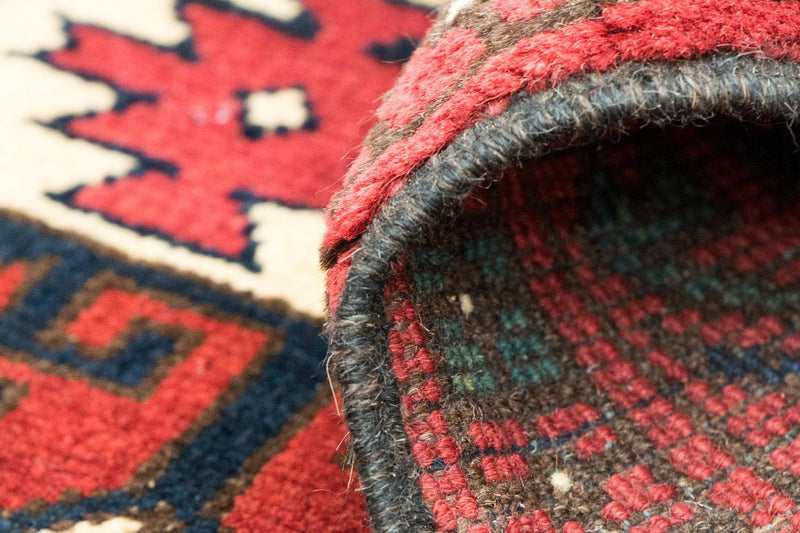 Tapis afghan - Hatschlu - 293 x 203 cm - rouge