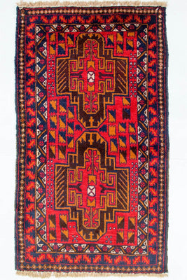 Tapis Belutsch - 142 x 84 cm - rouge