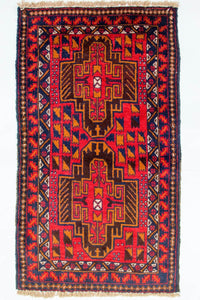 Tapis Belutsch - 142 x 84 cm - rouge