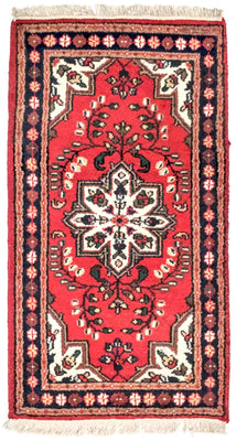 Tapis oriental - 160 x 90 cm - rouge