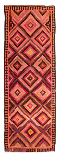 Tapis de couloir Tapis Kelim - Vieux - 370 x 140 cm - multicolore