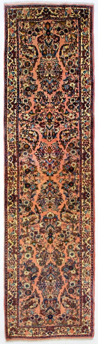 Tapis de couloir Tapis persan - Classique - 288 x 78 cm - rose