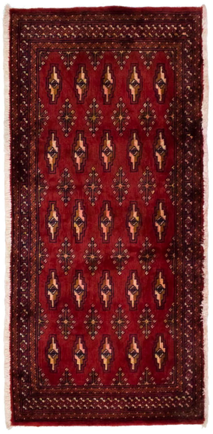 Tapis Turkaman - 130 x 60 cm - rouge