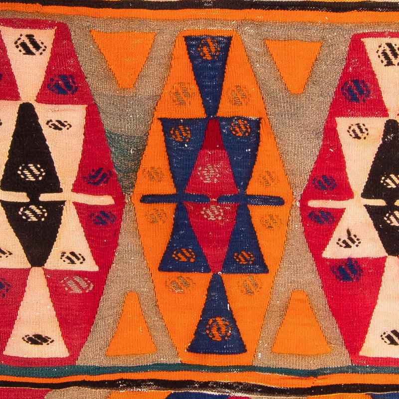 Tapis de couloir Tapis Kelim - Vieux - 300 x 160 cm - multicolore