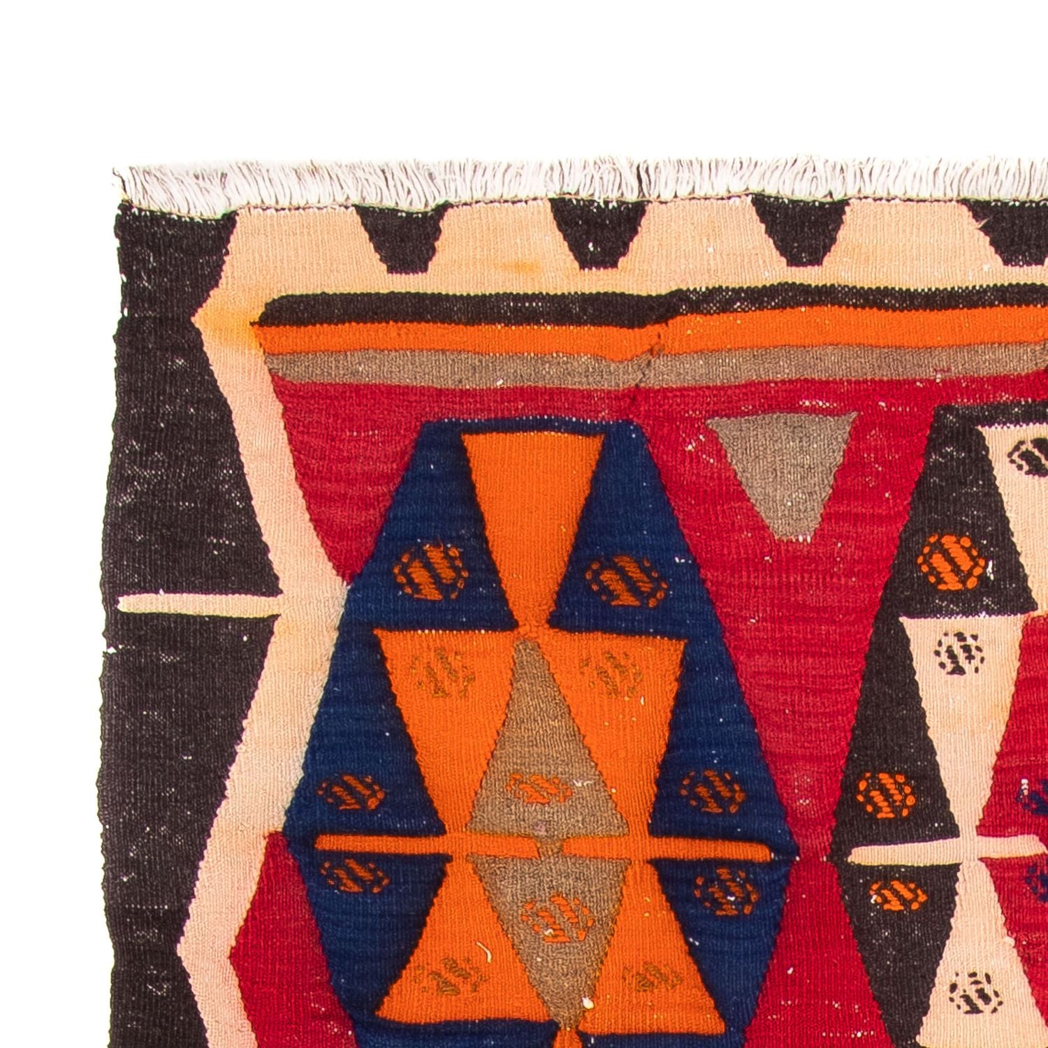 Tapis de couloir Tapis Kelim - Vieux - 300 x 160 cm - multicolore