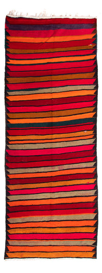 Tapis de couloir Tapis Kelim - Vieux - 350 x 150 cm - multicolore