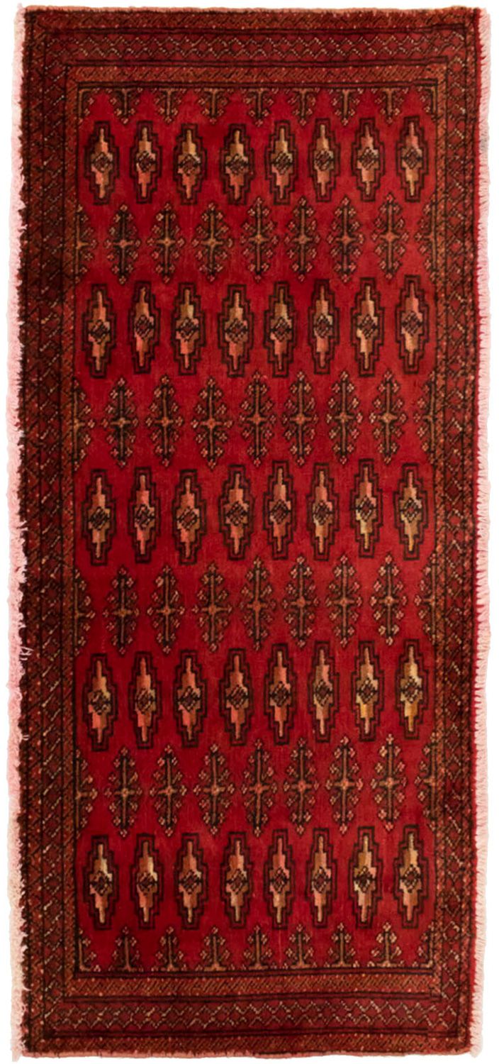 Tapis Turkaman - 130 x 60 cm - rouge