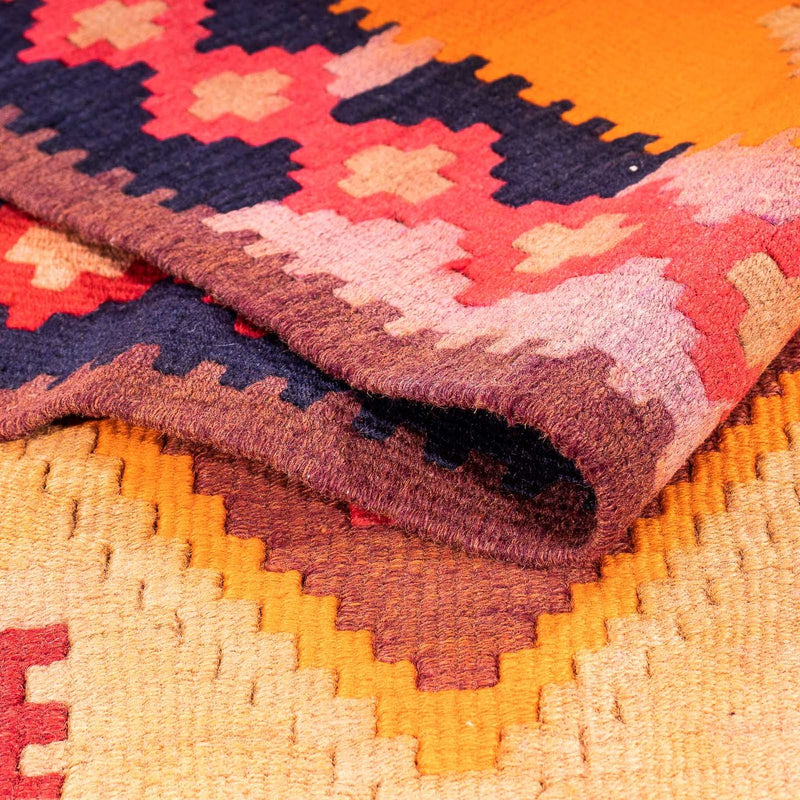 Tapis de couloir Tapis Kelim - Vieux - 320 x 155 cm - multicolore