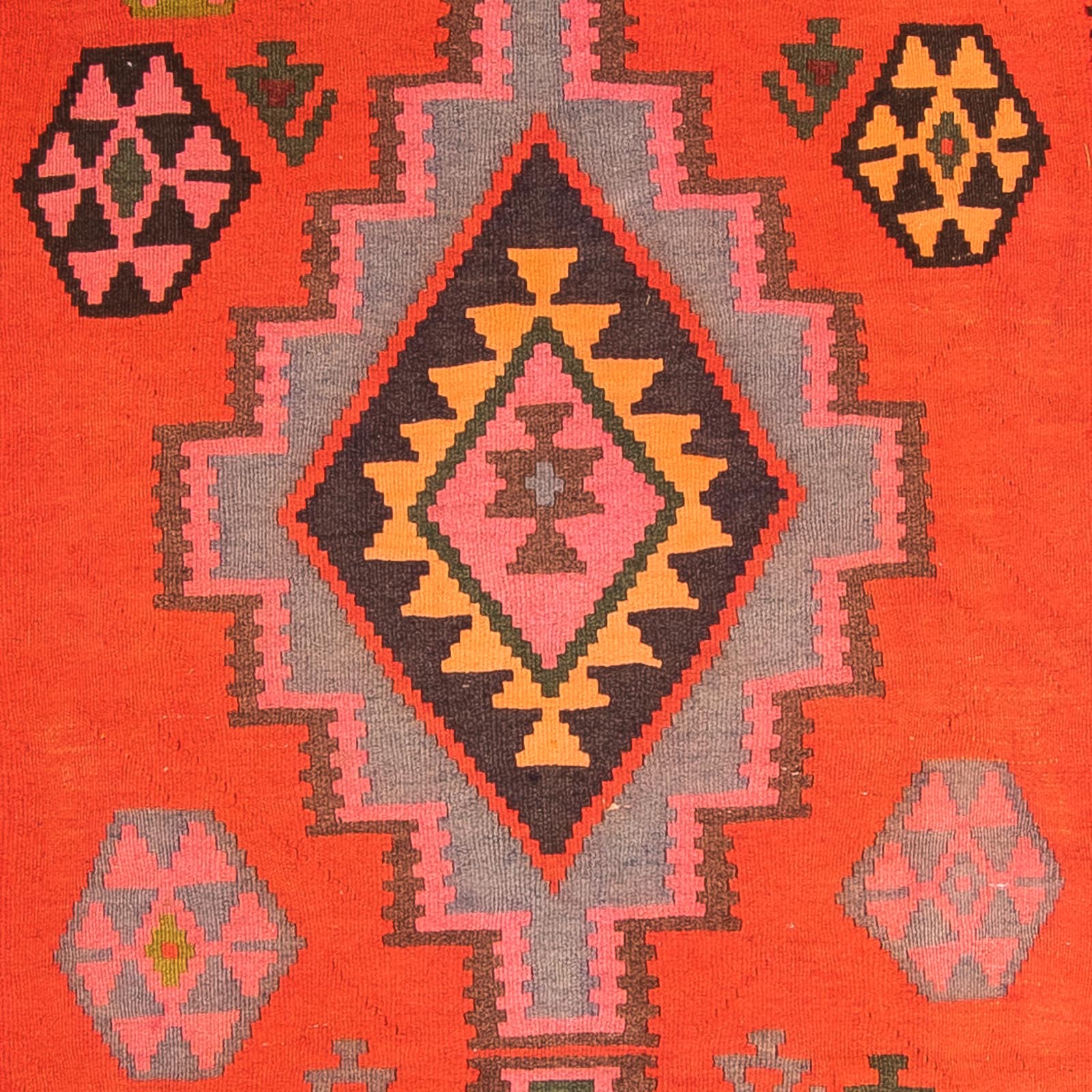 Tapis de couloir Tapis Kelim - Vieux - 330 x 155 cm - multicolore