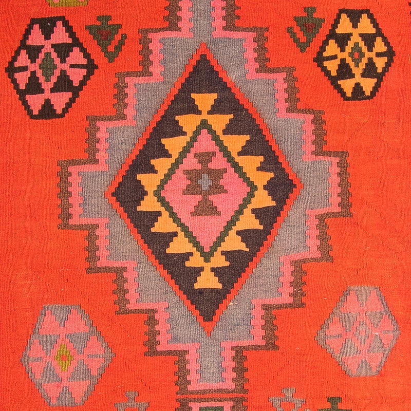 Tapis de couloir Tapis Kelim - Vieux - 330 x 155 cm - multicolore