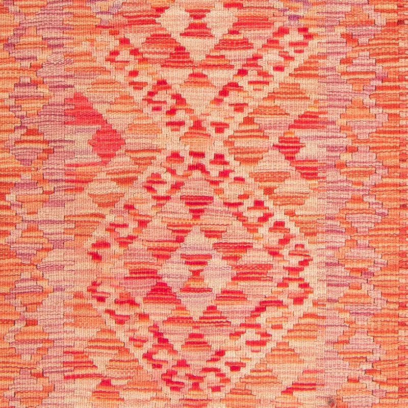 Tapis Kelim - Splash - 185 x 101 cm - rouge clair