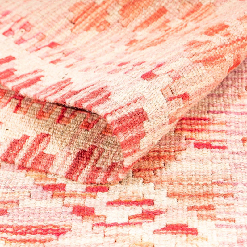 Tapis Kelim - Splash - 185 x 101 cm - rouge clair
