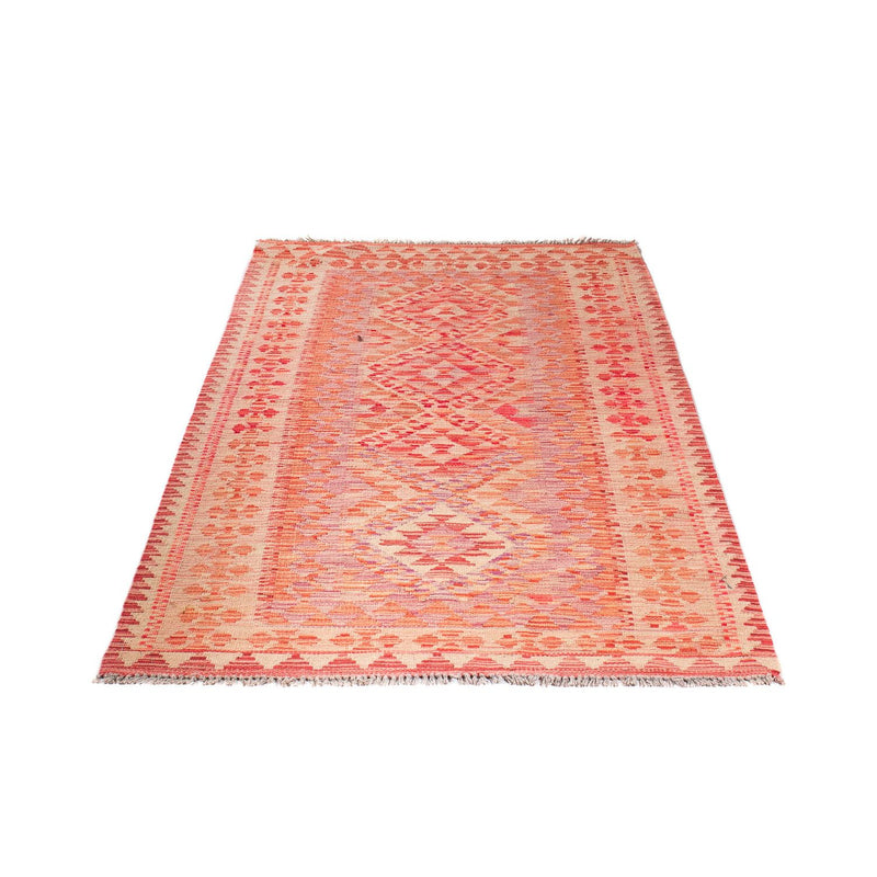 Tapis Kelim - Splash - 185 x 101 cm - rouge clair