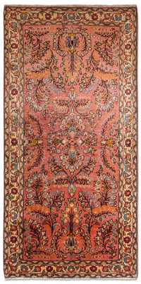 Tapis persan - Classique - 154 x 68 cm - rouille