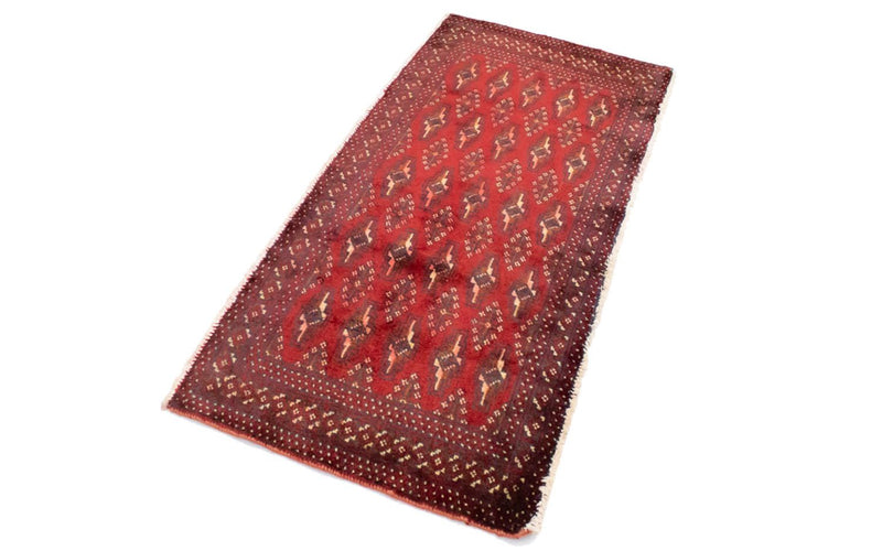 Tapis Turkaman - 130 x 60 cm - rouge