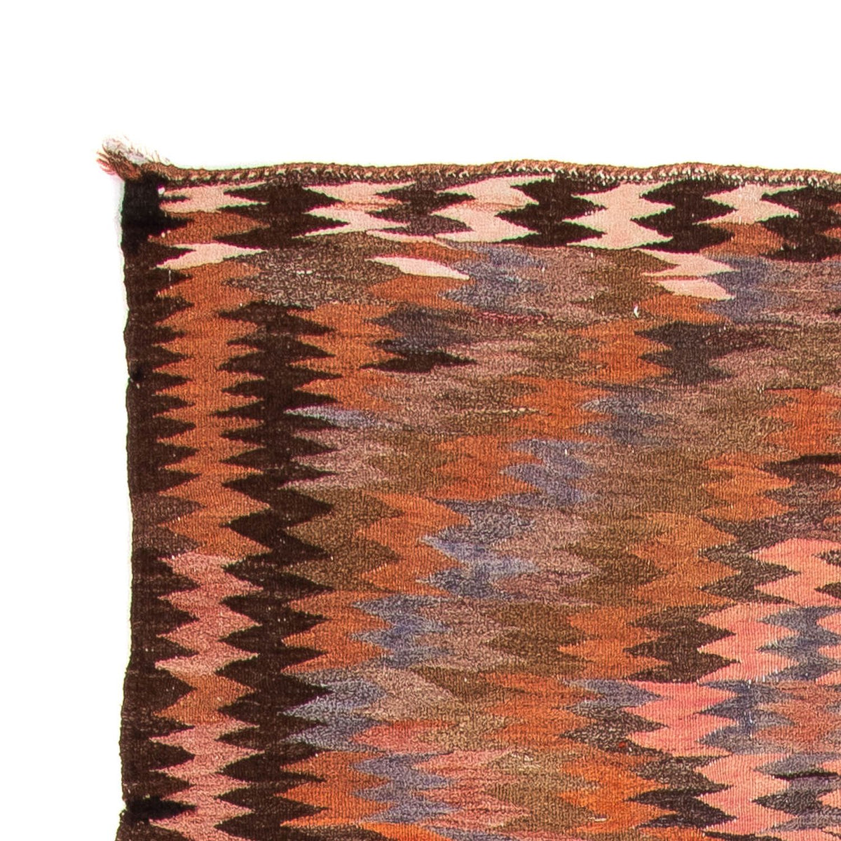 Tapis de couloir Tapis Kelim - Vieux - 380 x 140 cm - multicolore