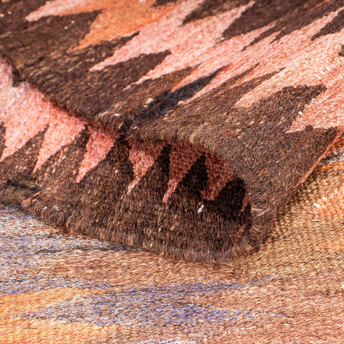 Tapis de couloir Tapis Kelim - Vieux - 380 x 140 cm - multicolore