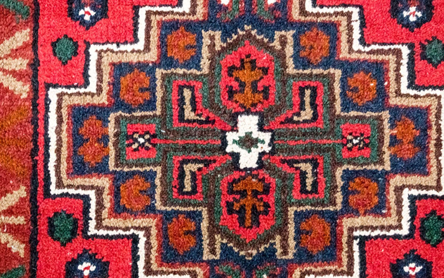 Tapis oriental - 160 x 90 cm - rouge