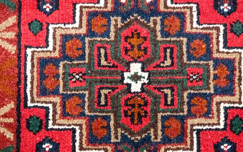Tapis oriental - 160 x 90 cm - rouge