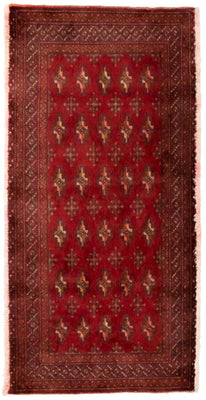 Tapis Turkaman - 130 x 60 cm - rouge