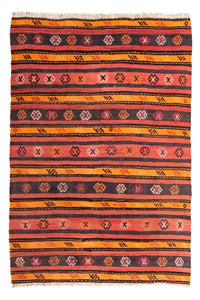 Tapis Kelim - Vieux - 210 x 150 cm - multicolore