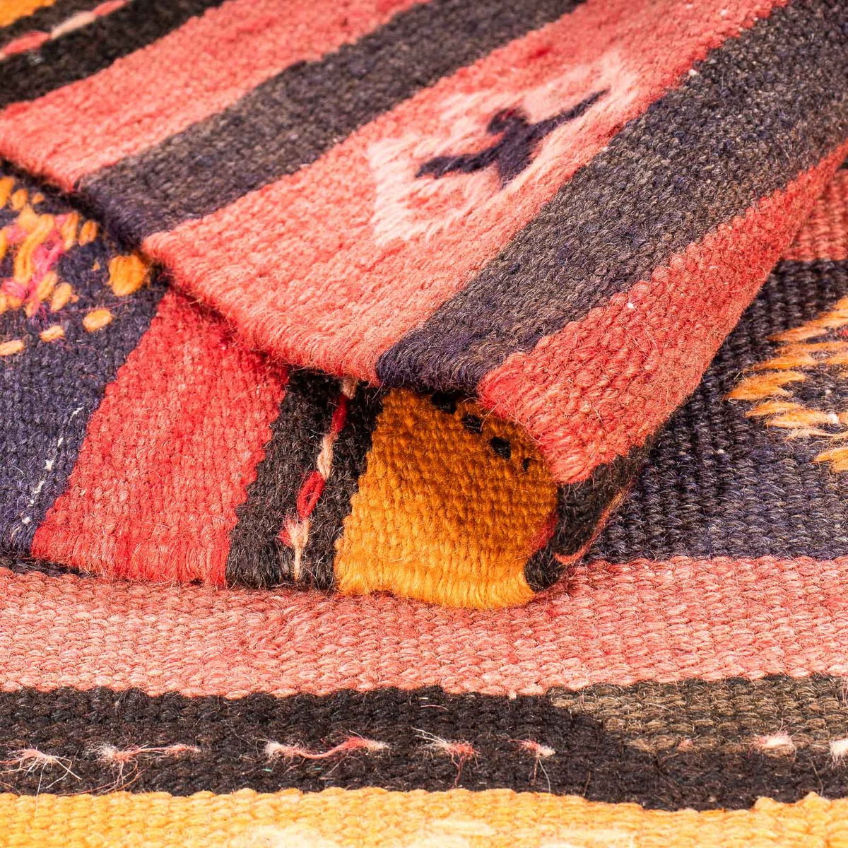 Tapis Kelim - Vieux - 210 x 150 cm - multicolore