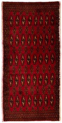 Tapis Turkaman - 130 x 60 cm - rouge