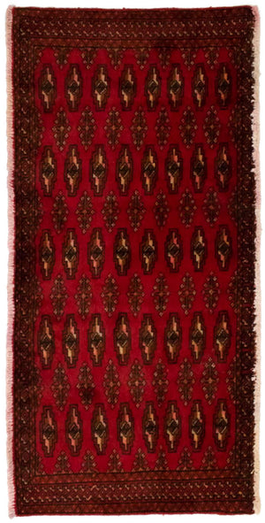Tapis Turkaman - 130 x 60 cm - rouge