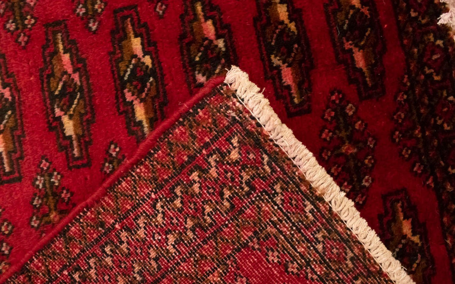 Tapis Turkaman - 130 x 60 cm - rouge