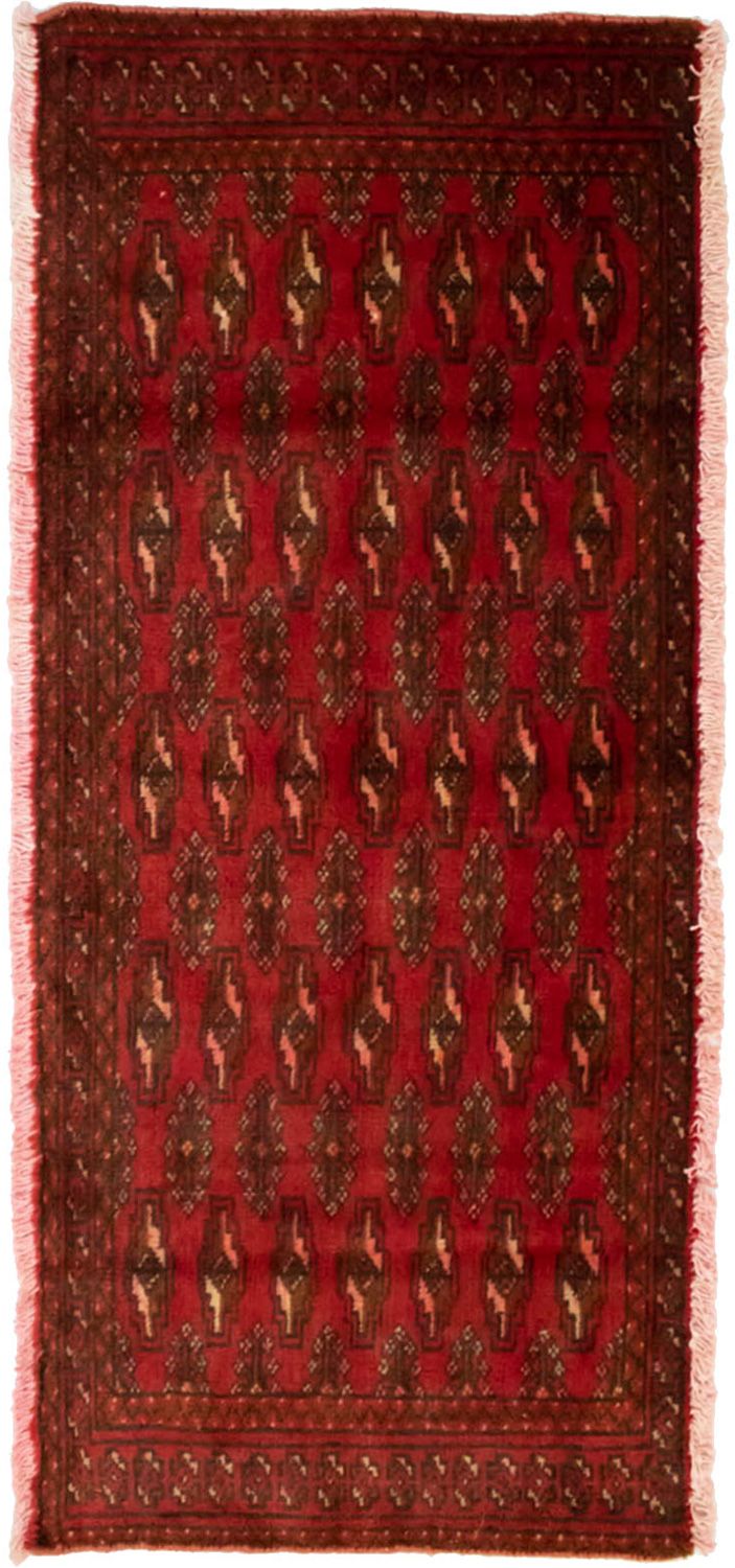 Tapis Turkaman - 130 x 60 cm - rouge
