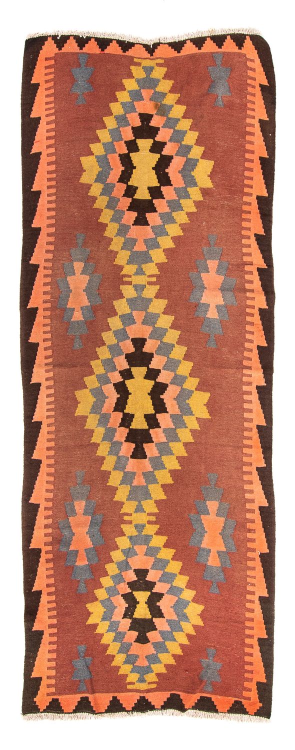 Tapis de couloir Tapis Kelim - Vieux - 295 x 115 cm - multicolore