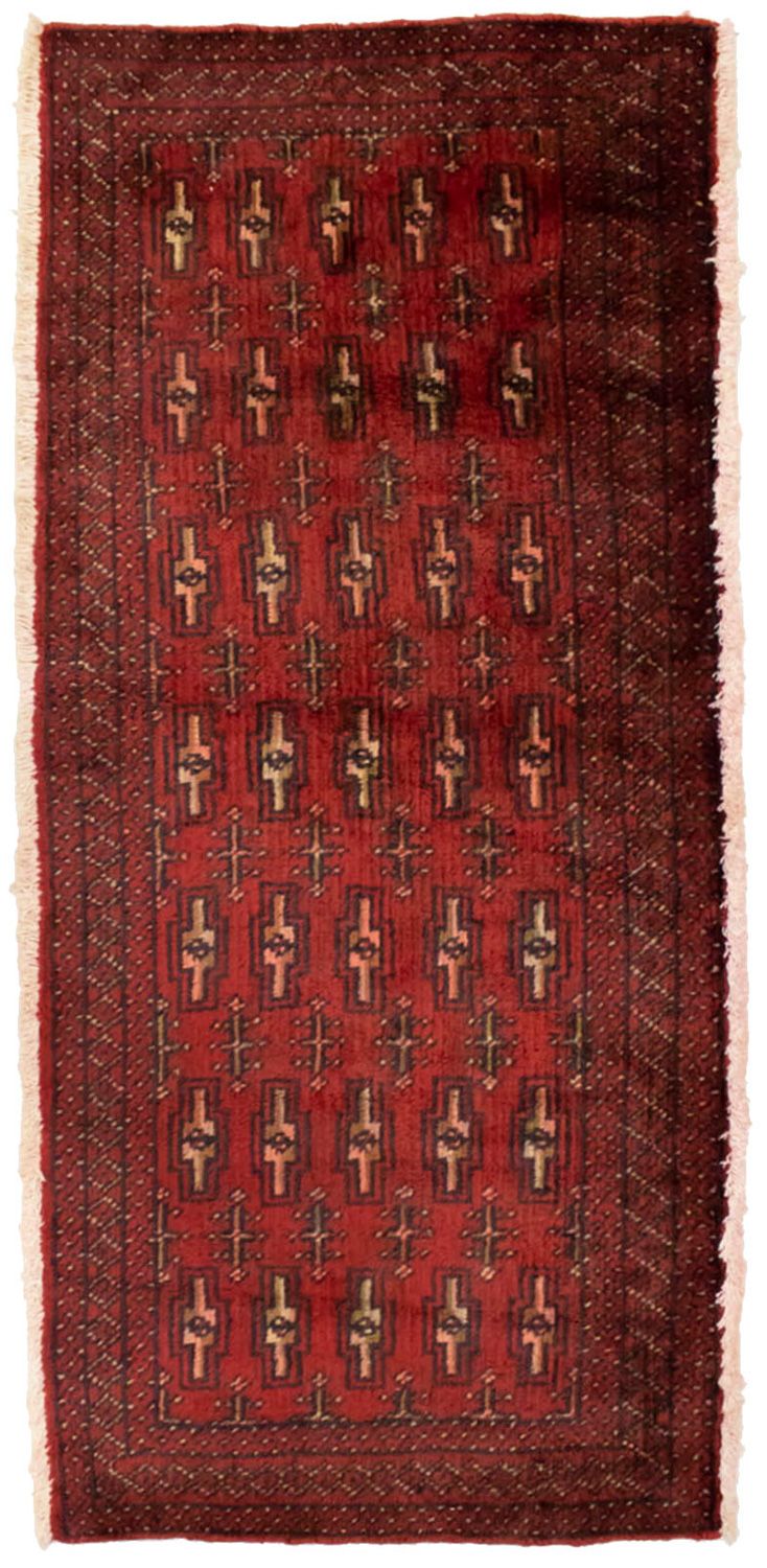 Tapis Turkaman - 130 x 60 cm - rouge