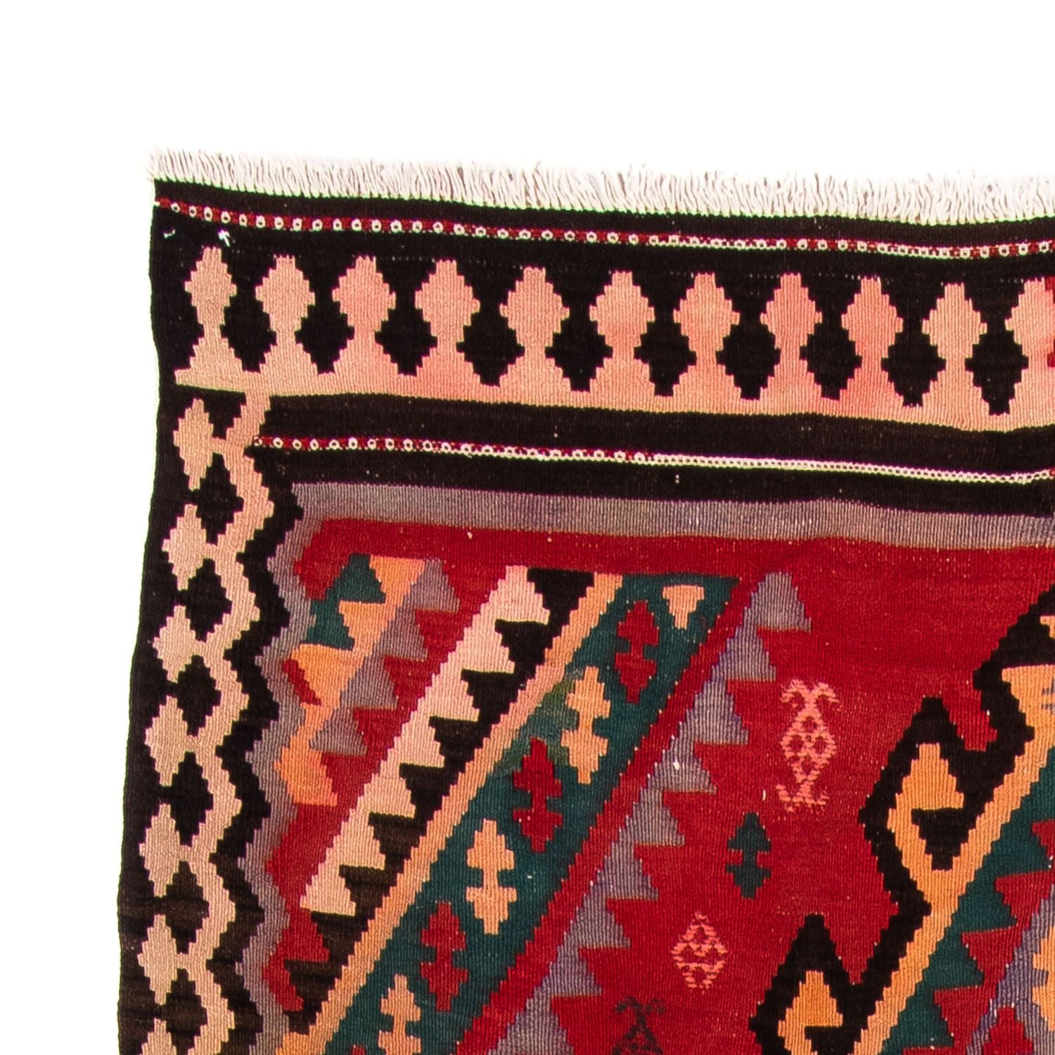 Tapis Kelim - Vieux - 307 x 188 cm - multicolore