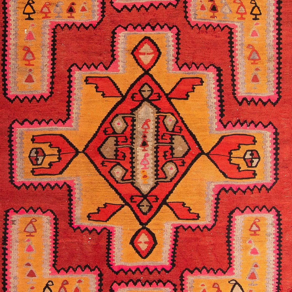 Tapis Kelim - Vieux - 350 x 190 cm - multicolore