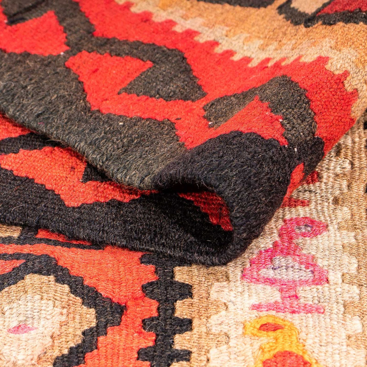 Tapis Kelim - Vieux - 350 x 190 cm - multicolore