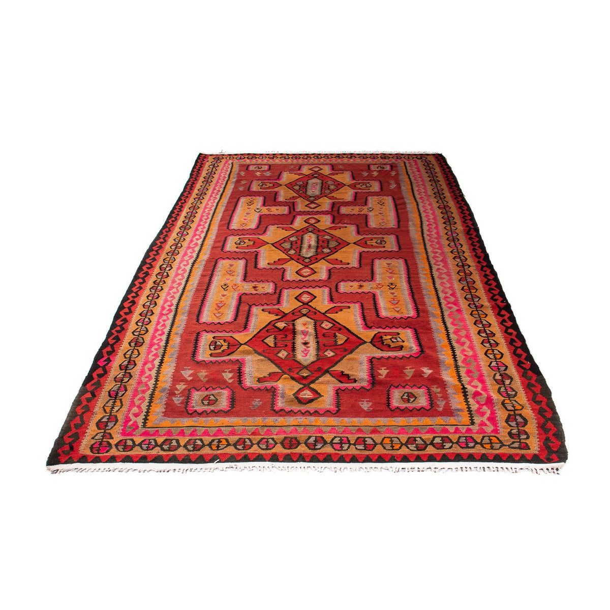 Tapis Kelim - Vieux - 350 x 190 cm - multicolore