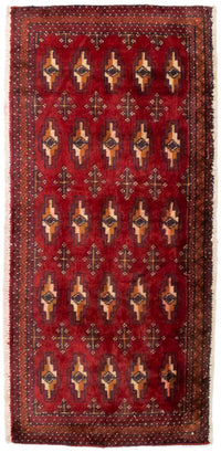 Tapis Turkaman - 130 x 60 cm - rouge