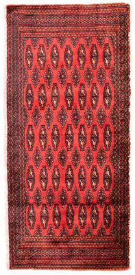 Tapis Turkaman - 130 x 60 cm - rouge