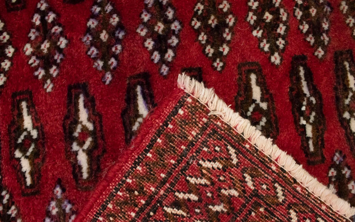 Tapis Turkaman - 130 x 60 cm - rouge