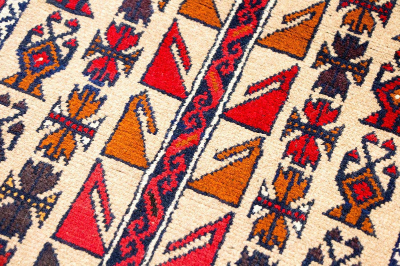 Tapis Belutsch - 126 x 79 cm - rouge