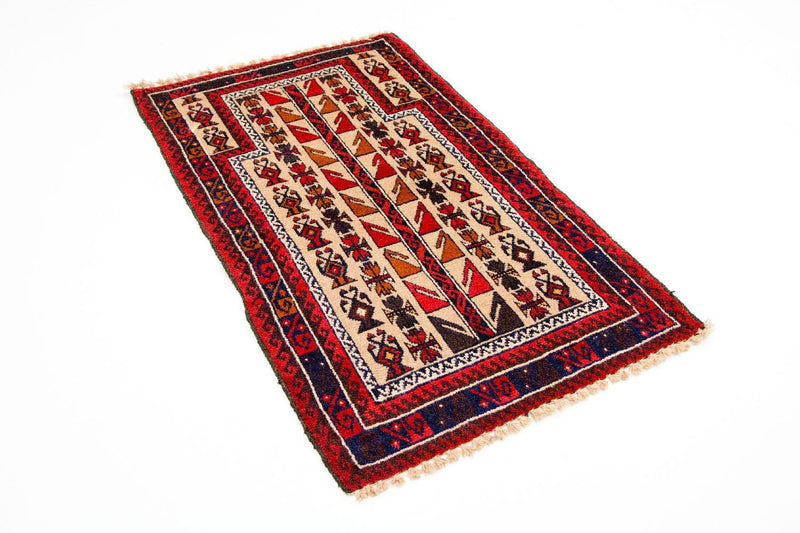 Tapis Belutsch - 126 x 79 cm - rouge