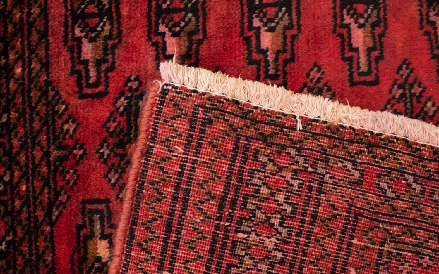 Tapis Turkaman - 130 x 60 cm - rouge