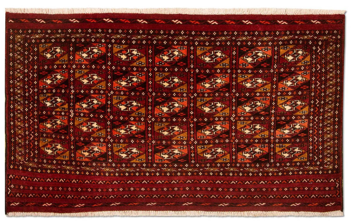Tapis Turkaman - 115 x 67 cm - rouge