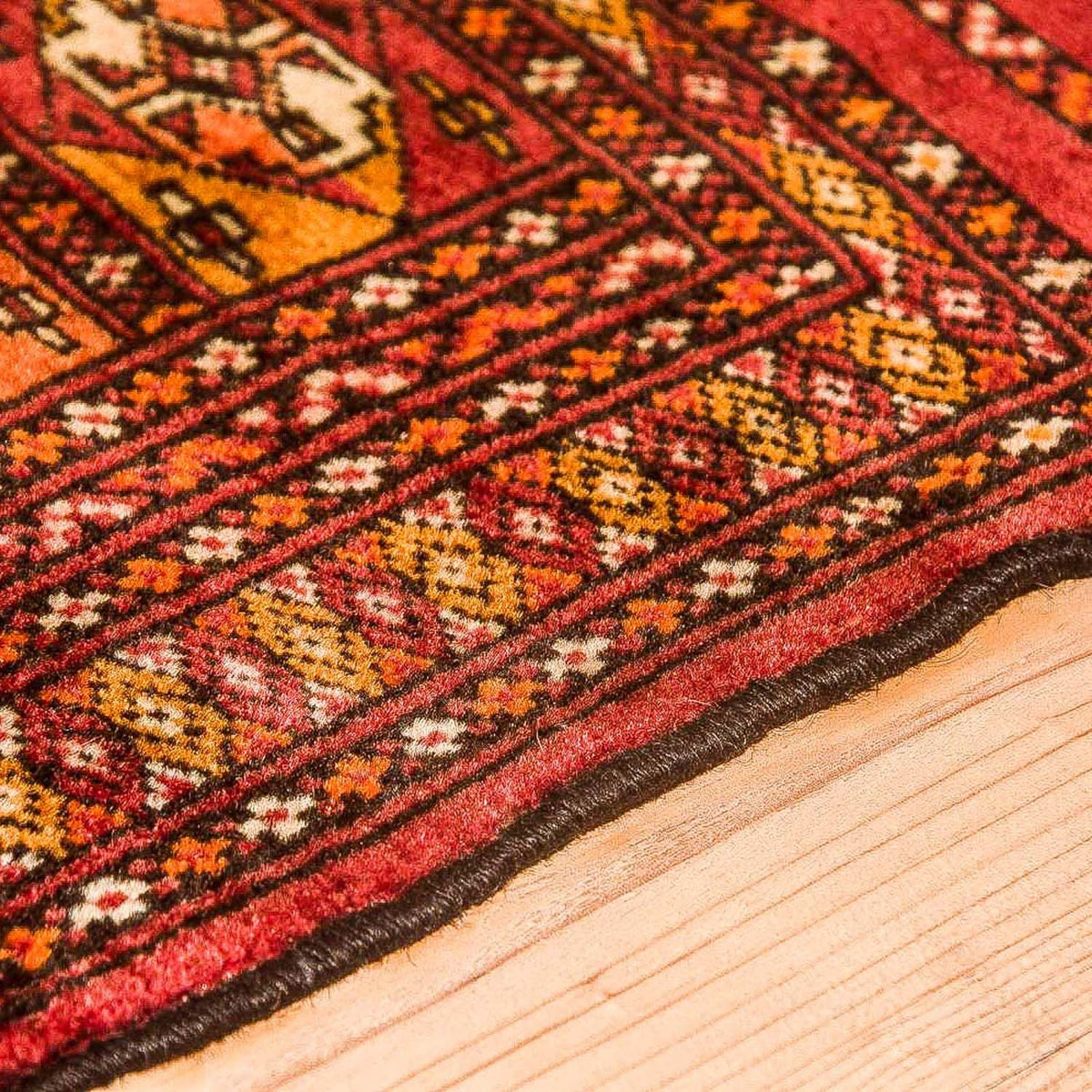 Tapis Turkaman - 115 x 67 cm - rouge