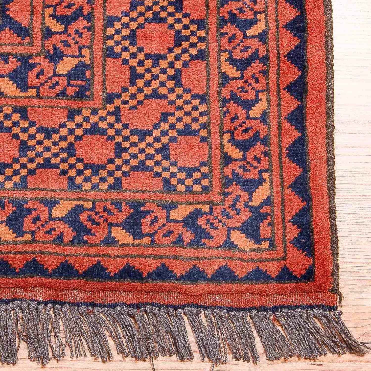 Tapis afghan - Kunduz - 300 x 199 cm - rouge