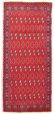 Tapis Turkaman - 130 x 60 cm - rouge
